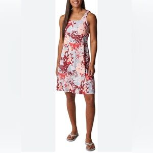 Columbia Freezer III Midi Dress - Burgundy, Coral, Gray